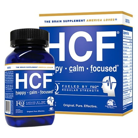 HCF Happy Calm Focused Brain Supplement - Amino Acids, Vitamins and Minerals for Memory, Attention, Focus, Mood, Concentration, Sleep, Energy, Confidence and Hormone (Best Liquid Amino Acid Supplement)