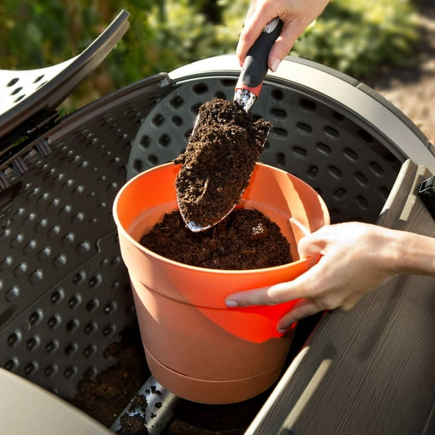Lifetime Double Bin Rotating Composter (100 gallon), Brown Walmart