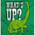 thumbnail image 2 of Funny Whats Up Cool Dinosaur Pun Romper Boys or Girls Infant Baby Brisco Brands NB, 2 of 6