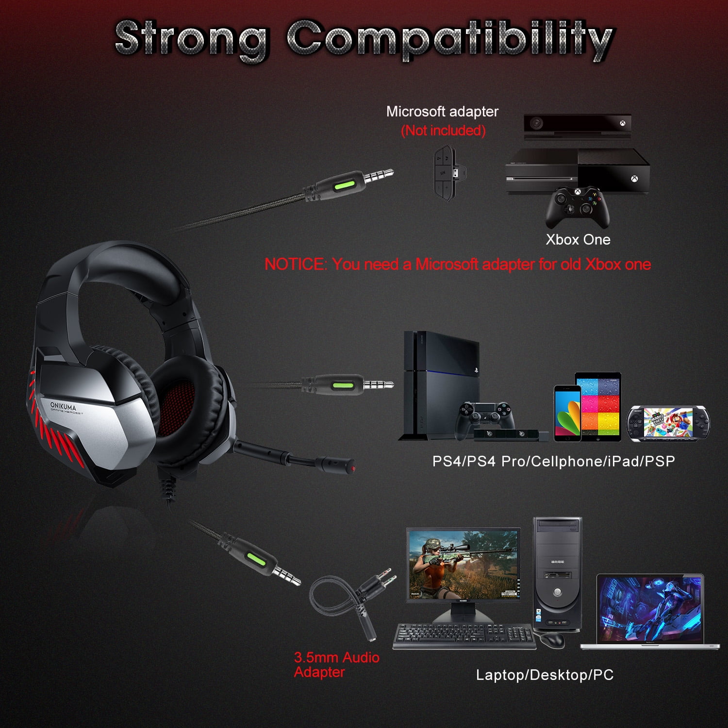 onikuma k5 pro gaming headset