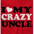 thumbnail image 2 of Love Crazy Uncle Family Niece Nephew Toddler Boy Girl T Shirt Infant Toddler Brisco Brands 18M, 2 of 6