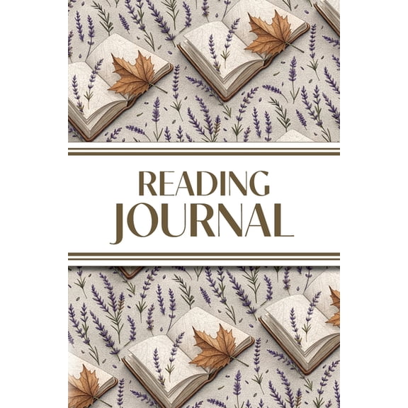 Reading Journal (Lavender Sprigs, Leaves & Books): 6"x9" Book Lover's Diary; Book/Series Reviews, Reading Tracker, Favor, (Paperback)