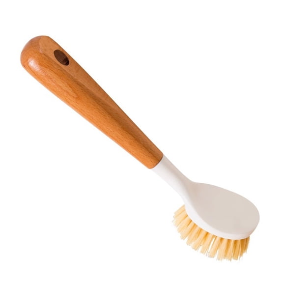 2 pack Dish Brush with Handle,Kitchen Scrub Brushes for Cleaning, Dish Scrubber with Stiff Bristles for Sink, Pots, Pans