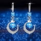 thumbnail image 5 of Pendientes para mujer, regalos para mujer Pendientes Pendientes de estrella Pendientes colgantes Pendientes de diamantes Joyas Un pendiente, 5 of 5