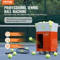 thumbnail image 2 of VEVOR Tennis Ball Machine, Automatic Portable Tennis Ball Launcher, 100 Balls Tennis Training Practice Thrower, 5 Motors Multi-Mode Drills, 2+ Hours Play, Rechargeable Battery, App Remote Control, 2 of 9