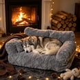 thumbnail image 6 of Pet Bed Washable Cushion, Cozy Elevated Sofa for Cats Small Dogs, Soft Cotton Cover Removable, Non Slip Base Indoor Living Room Bedroom Balcony Use, 6 of 6