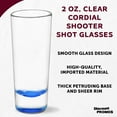 thumbnail image 3 of Cordial Shooter Shot Glasses 2 oz. Set of 10, Bulk Pack - Great for Birthdays, Parties, Indoor & Outdoor Events - Blue, 3 of 5