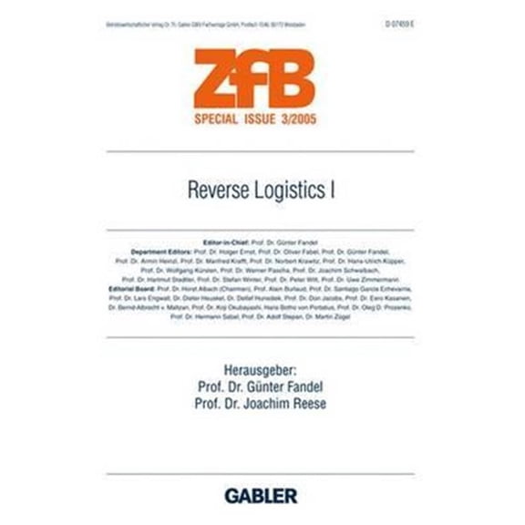 Pre-Owned Zfb Special Issue Reverse Logistics I, Book 0, (Paperback)