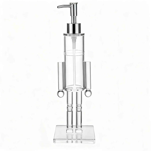 Hand Soap Refill Transparent Acrylic Festive Wash Liquid Lotion Pump Hand Soap Dispenser for Bathroom Kitchen