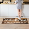 thumbnail image 3 of Farmhouse Kitchen Rugs Anti Fatigue Brown Rustic Wood Letter Kitchen Mat Mats for Floor Waterproof Comfort Standing Non-Skid Floor Mats Decor 17.3 x 28 +17.3 x 47 Inches Set of 2 Home Decor, 3 of 6