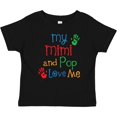 thumbnail image 3 of Inktastic Mimi and Pop Love Me Grandchild Boys or Girls Baby T-Shirt, 3 of 5