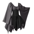 thumbnail image 1 of 2025 Médiéval pour Femmes Robes d'Été Décontractées Robe Chemise à Manches Trompette avec Corset Robe Traditionnelle Rétro à Manches Longues Corset, 1 of 3
