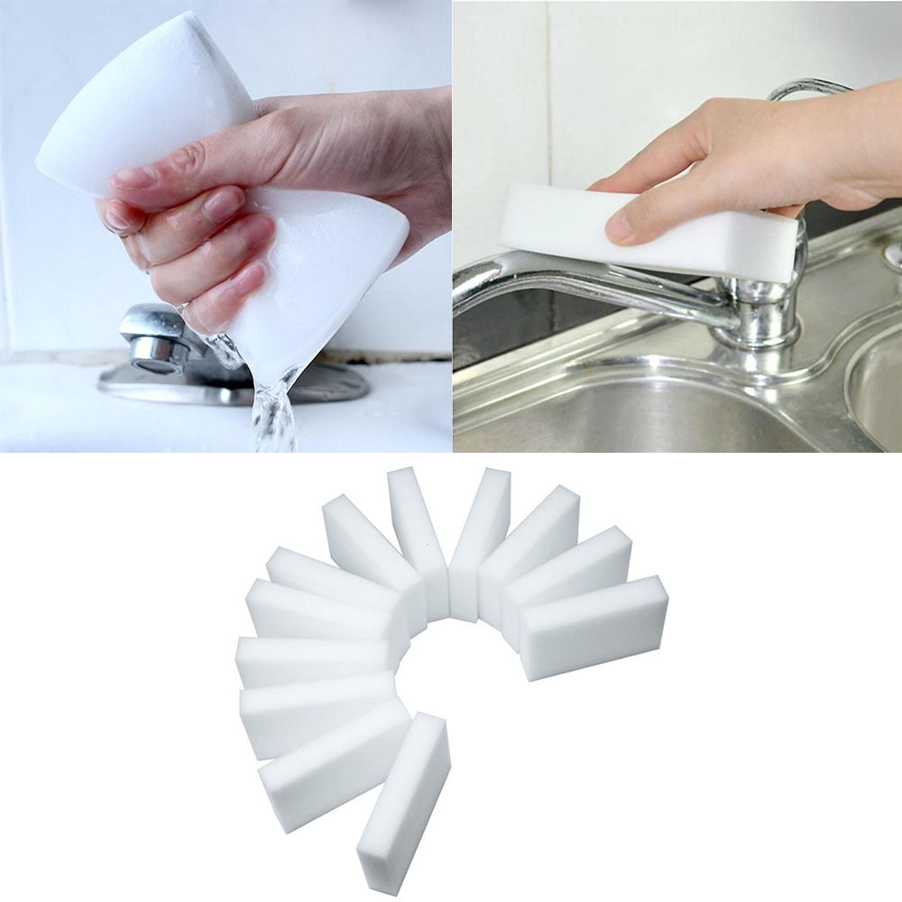 20/50/100PCS Magic Sponge Eraser Cleaning Melamine Multi-use Foam Cleaner White 