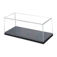 thumbnail image 1 of Caja de exhibición de modelos de autos a escala 1:43, transparente, portátil, con base negra, estuche protector para accesorios, vitrina de acrílico, 1 of 8