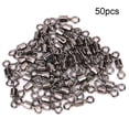 thumbnail image 1 of Juego de 50 pasadores giratorios n.° 8 para accesorios de pesca suaves, de acero inoxidable, 1 of 8