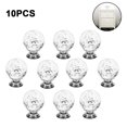 thumbnail image 2 of Whataatahia - Juego de 10 pomos de cristal para armario, tiradores de cristal con forma de bola, para cocina, baño, dormitorio, 2 of 8