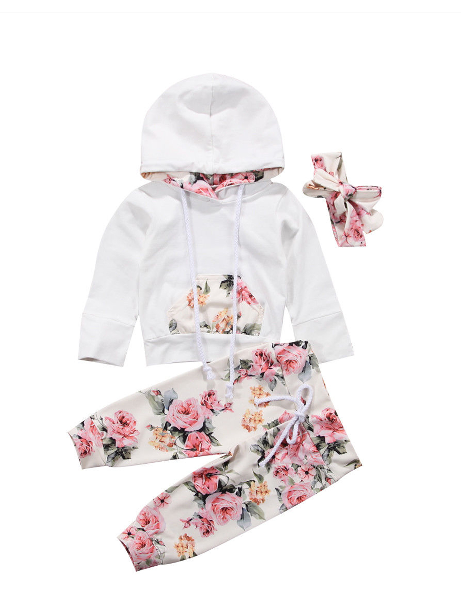 LisenraIn 2PCS Baby Girls Hooded Sweatshirt+Pants Leggings Set Girls Outfits Clothes Walmart