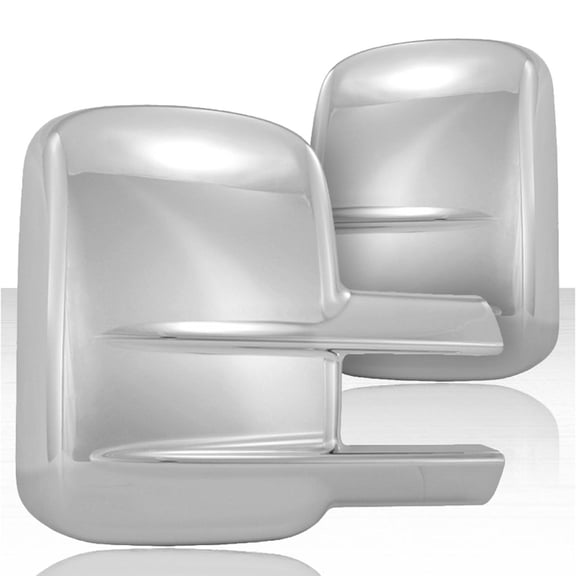 Towing Mirror Cover Set for 2007-2014 Chevy Silverado - Chrome