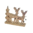 thumbnail image 1 of Wood Carved Reindeer With Tree Décor (Small), 1 of 3