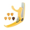 thumbnail image 1 of Electric Guitar Capo, Easy To Use Wide Application Clear Tone Guitar Capo Set Portable  For Ukulele For Mandolin Yellow, 1 of 8