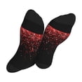 thumbnail image 5 of Bingfone Compression Socks for Women and Men Long Socks for Running Athletic Cycling Nurse- Red Glitter1, 5 of 7