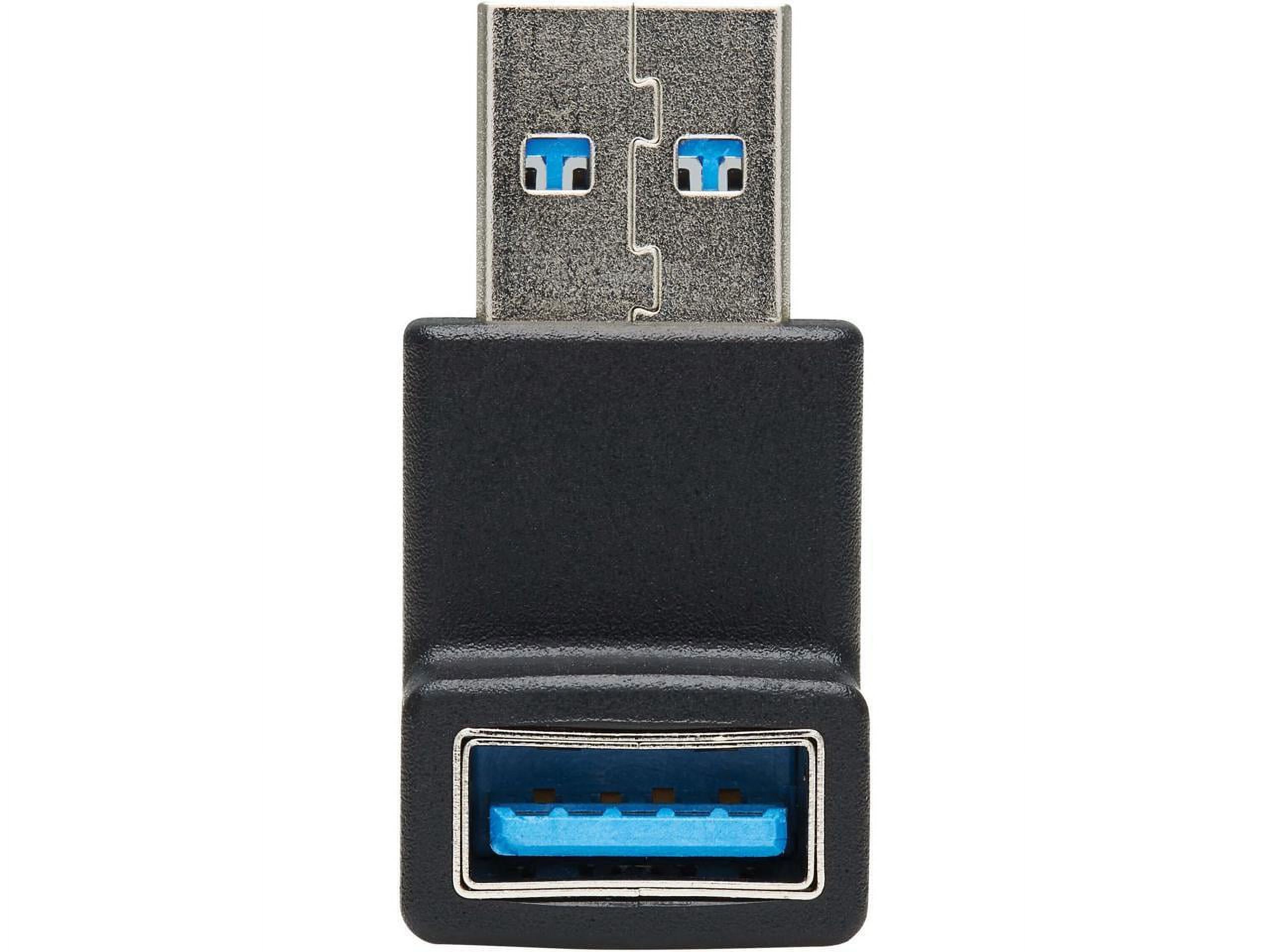 Tripp Lite USB 3.0 SuperSpeed Adapter - USB-A to USB-A, M/F, Down Angle, Black - image 3 of 11