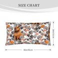 King Pillow Cases, Microfiber Pillowcases 20x36 Inches, Flower Orange