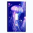 thumbnail image 2 of Metal Switch Wall Plate Outlet Cover (Ocean Jellyfish Purple - Single Toggle), 2 of 2