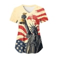 thumbnail image 6 of enyan Women Tops US 250th Anniversary 250 Years Freedoms 1776-2026 tee Graphic Vintage,Beige,S, 6 of 6