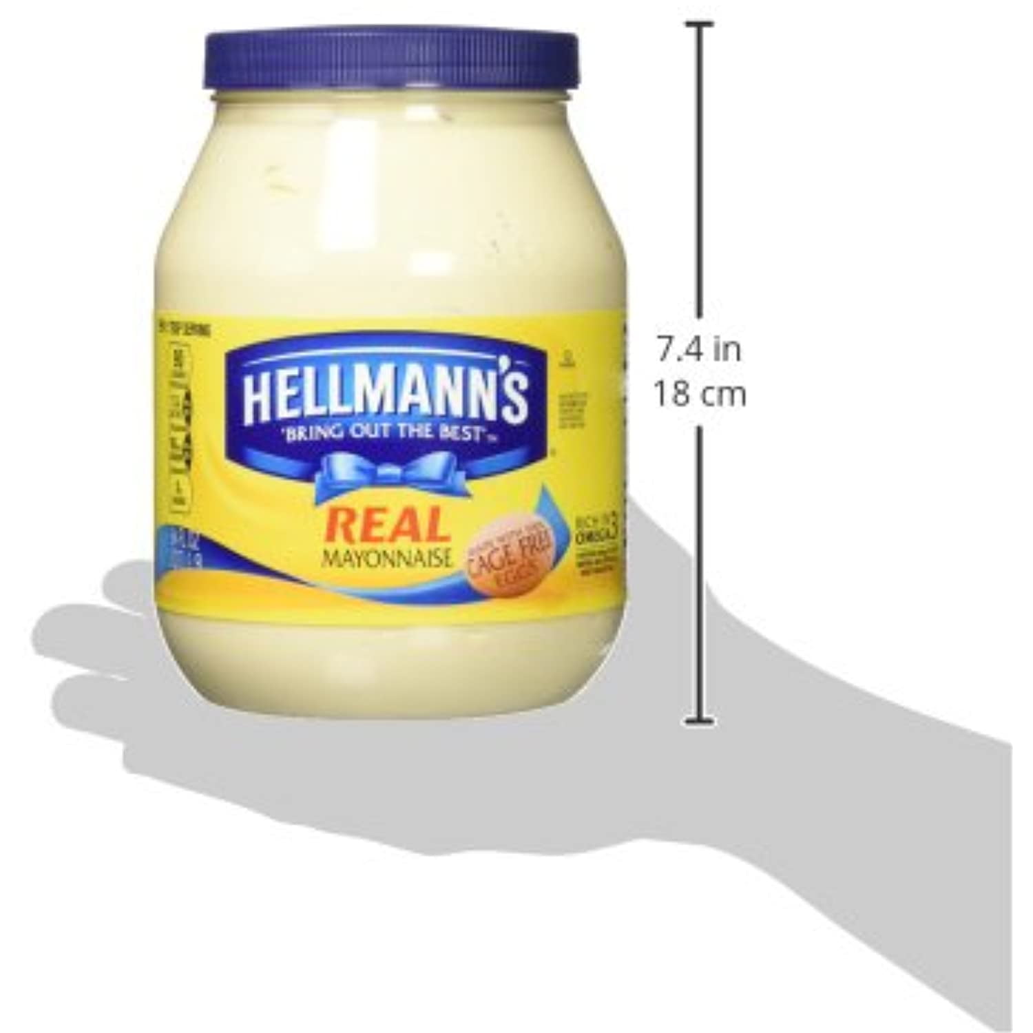 Hellmann's Mayonnaise, Real, 64 oz.