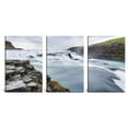 thumbnail image 2 of wall26 - 3 Panel Canvas Wall Art - Majestic Natural Landscape Triptych Canvas Series - Long Exposure Rapids - Giclee Print Gallery Wrap Modern Home Art Ready to Hang - 24"x36" x 3 Panels, 2 of 4