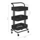 thumbnail image 2 of Carrito Organizador Multiusos Onof Onof CAMAA De Metalico 3 Niveles C/ Agarradera Color Negro, 2 of 2