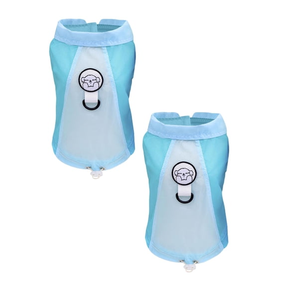 2Pack Summer Sun Dog Shirts For Small Dogs Soft Puppy Vest With Leash Ring Pet Tee Shirt Sleeveless Tank Top Lightweight Basic T Shirt For Chihuahua Yorkie Pet Vest Birthday Gift For Pet Dog Cat L