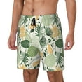 thumbnail image 2 of Daiia Hawaiian Style Mens Swim Trunks Swim Shorts Quick Dry Swim Shorts with Mesh Lining Pockets-Small, 2 of 9