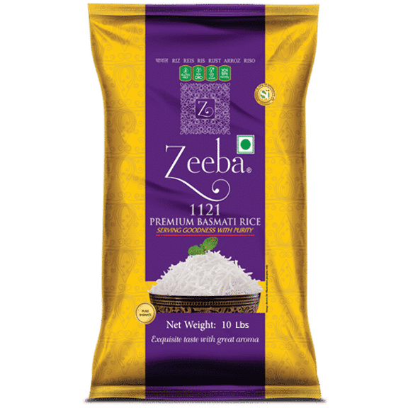 ZEEBA 1121 PREMIUM BASMATI RICE 10lbs