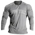 thumbnail image 1 of T-shirt Raglan à Manches Longues à Lettres Tendance pour Hommes, Chemise Décontractée pour Usage Quotidien avec Coupe Confortable, Haut Style de Rue, 1 of 2