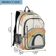 thumbnail image 2 of FORMRS School Backpack 17" Student Travel Bag with Laptop Compartment, White Cat Rainbow, 2 of 7