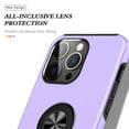 thumbnail image 7 of JTCASES for iPhone 14 Pro Max Case, Car Mount Bracket 2-layer Hybird Shockproof PC TPU Anti-fall Slim Fit Lightweight Magnetic Cover for iPhone 14 Pro Max（6.7" 2022) - Purple, 7 of 7