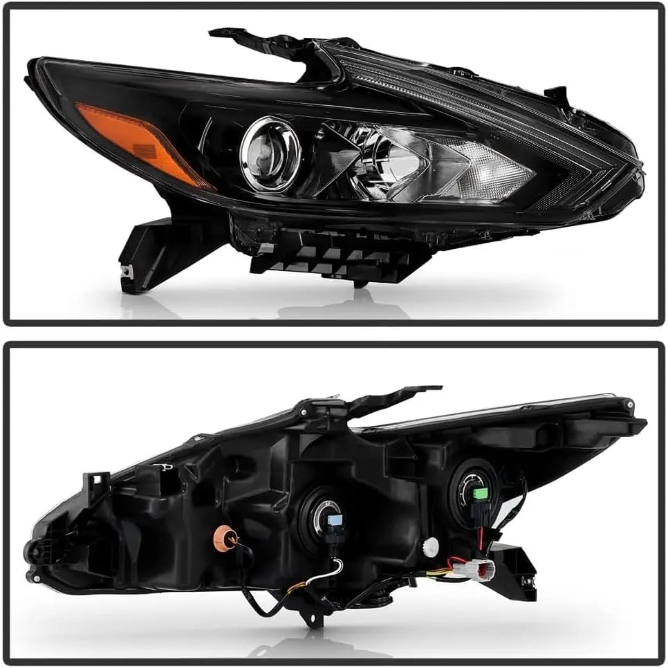 HOUGEET Halogen Headlight Assembly Fit for 2016-2018 Nissan Altima Headlamp Passenger 1pc