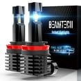 thumbnail image 1 of BEAMTECH H11 LED Bulb, 12000LM 60W Fanless In Line H8 H9 6500K Xenon White, 1 of 10