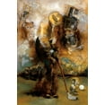 thumbnail image 2 of Azim, Roya 14x18 Black Ornate Wood Framed with Double Matting Museum Art Print Titled - Swingin, 2 of 4