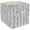 White, variant on Polyester Bin Herringbone Gray Square 13x13x13