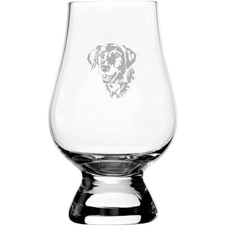 

Golden Retriever Alternate 2 Dog Themed Etched 6.5oz Glencairn Whisky Glass