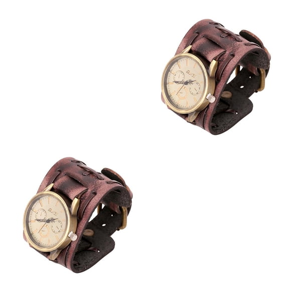 Sonducket Reloj de para hombre, reloj de de aleación de cuero, relojes de para marido y novio, accesorios de visualización de tiempo, negocios Type1 NO1