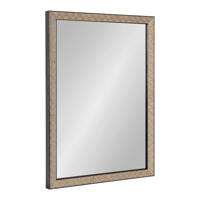 Kate and Laurel Soniva Traditional Rectangle Wall Mirror, 18 x 24, Gold