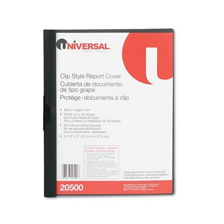 Universal Plastic Report Cover W/Clip (Set of 7)