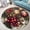 Christmas Plum, variant on Round Rug, Amethyst Nature Pattern Soft Washable Carpet, Non-Slip Floor Mat for Living Room Bedroom Home Decor 24 Inch
