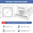 thumbnail image 2 of Extractor de baño POWERENG 12W 141 CFM 0.7 Sones 110V, 2 of 8