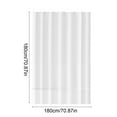thumbnail image 3 of Cinvoph 71"x71" Plain Color Shower Liner Curtain - Waterproof Thickened Shower Curtain, Simple Solid Style Curtain Decor for Bathroom, White, 3 of 8