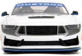 2024 Ford Mustang Dark House White with "Mustang Horse Graphics" "Bigtime Muscle" Series 1/24 Diecast Model Car by Jada(Selections May Vary)
